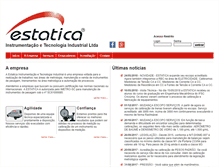 Tablet Screenshot of estatica-metrologia.com.br